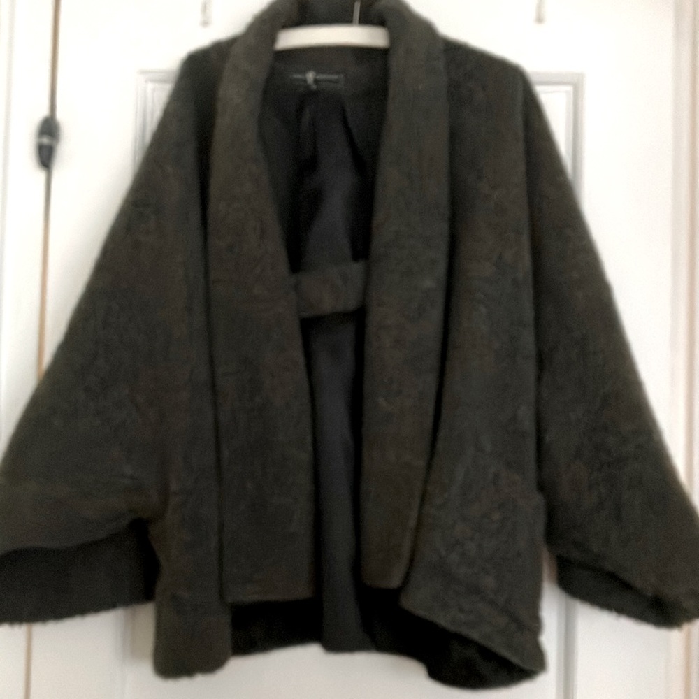 DORIN FRANKFURT oversized boxy open tab front jacket Size M